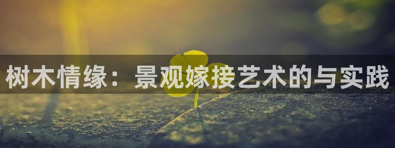 新宝gg注册网站:树木情缘:景观嫁接艺术的与实践